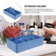 thumbnail image 3 of unbranded Organizador De Almacenamiento De Plástico Azul Para Escritorio Con Compartimentos Y Asa Portátil, 3 of 6