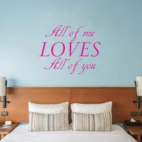 VWAQ All of Me Loves All of You Wall Decal Romantic Wall Decor