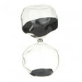 thumbnail image 4 of Reloj de arena de cristal, suministros de arte, diseño retro creativo, artesanías de moda, adorno Negro, 4 of 9