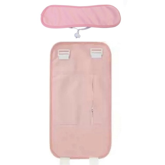 CHAO Paquete de aceite de ricino para el vientre y el cuello, paquete de tela suave y agradable para la piel, paquete de aceite para promover la circulación sanguínea, color rosa