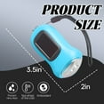 thumbnail image 7 of HIBIBUD 3.5" Sky Blue Solar Hand Crank Flashlight for Emergency, Camping and Power Outages, 7 of 7