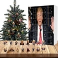 thumbnail image 4 of Calendario Adviento 2024 Adorno Navideño Trump Decoraciones para Árboles Colgantes Navidad, 4 of 9