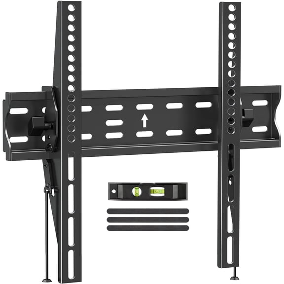 Mountory TV Wall Mount, Tilting TV Bracket for Most 27-60 Inch Flat/Curved TVs, Low Profile Save Spacing, Fits 12" to 16" Stud, Max VESA 400x400mm up to 99 LBS