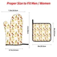thumbnail image 3 of Oven Mitts and Pot Holders 4 Piece, Beer Bottles High Heat Slip Resistant Oven Mitt and Trivets Set Kitchen Oven Glove Pot Holders for Cooking Baking Grilling, 3 of 7