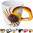 thumbnail image 1 of 3D Coffee Mug Funny Animal Porcelain 13.5 Oz Tea Cup, 1 of 7