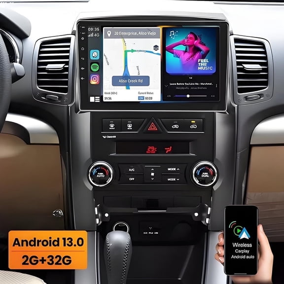 Android Car Radio for Kia Sorento 2009-2012 10 Inch Touchscreen With Wireless Carplay Android Auto GPS Navigation WiFi Bluetooth