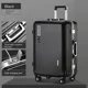 thumbnail image 2 of Nueva maleta con marco de aluminio con ruedas, Maleta de cabina de mano con cremallera para negocios, puerto USB, cubierta de carrito portaequipajes de 28 pulgadas, 2 of 4