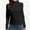 Black, variant on Women's Long Sleeve Mock Turtleneck Tops Casual Slim Fitted Lightweight Under Layer Pullover Shirts