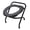 White, variant on BIMZUC Folding Commode Toilet Chair Iron Non Slip Ergonomic Bedside Seat for Adults Travel, 15.0 inches / 38 cm Height, Multipurpose Care Equipment for Bedroom and Bathroom Use