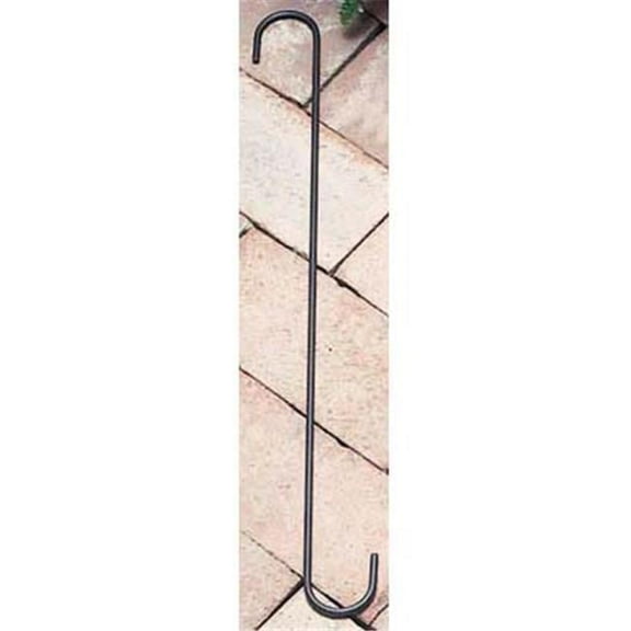 Village Wrought Iron SH-18-B 18 in. S-Hook with 1.5 in. Openings - Black