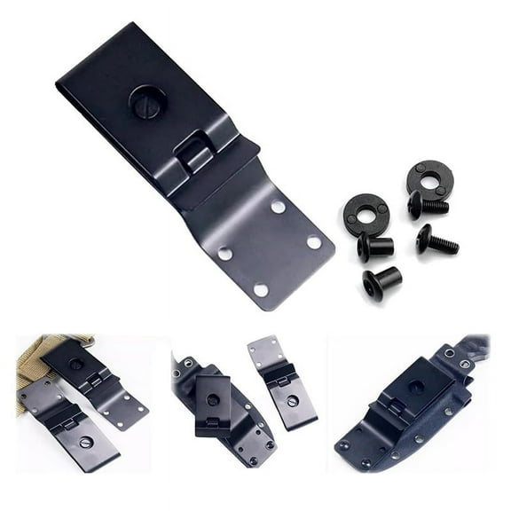 Belt Clip Knife Sheath, Metal Leather Waist Clip, Universal for Sheath Making