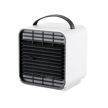 

Mini Air Cooling Fan Portable Desktop USB Powered Rechargeable Negative Ion Mini Electric Fan White