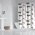 thumbnail image 2 of White Cow Moo Pattern Shower Curtain 72"x72" ,Bathroom Decorative Shower Curtains Set with 12 Hooks,Modern Waterproof Washable Shower Curtain, 2 of 6