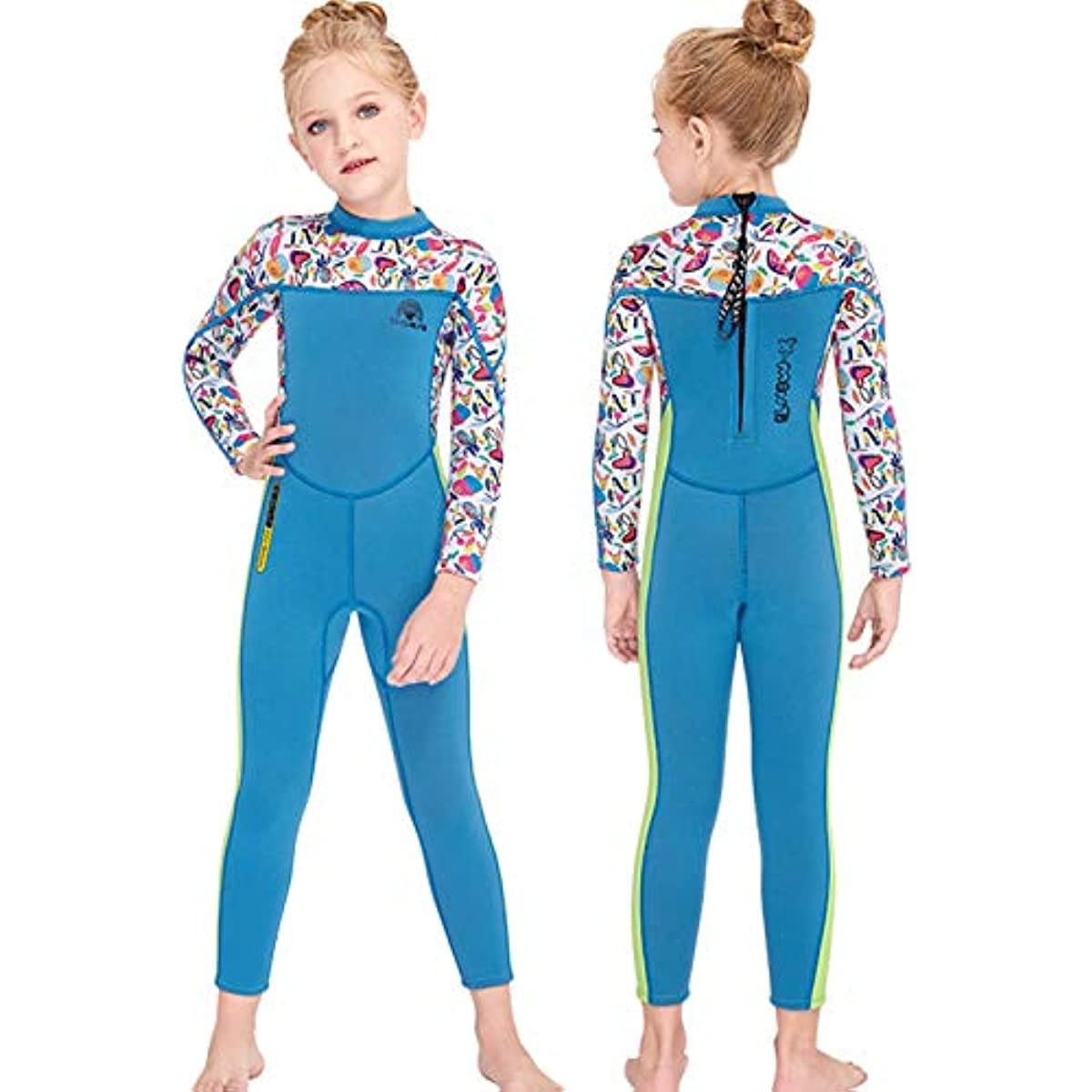 2.5mm Girls Wetsuit Kids Neoprene Swimsuit Children Rash Guard One