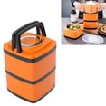 thumbnail image 4 of Bento Box 304 Stainless Steel Vacuum Insulated Leakproof Stackable Japanese Insulated Lunch Box For Students Office Workers, 4 of 8