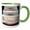 Green/White, variant on 3drose, Close Up of the Us Capitol Buildings Dome, Washington Dc, 15oz Mug