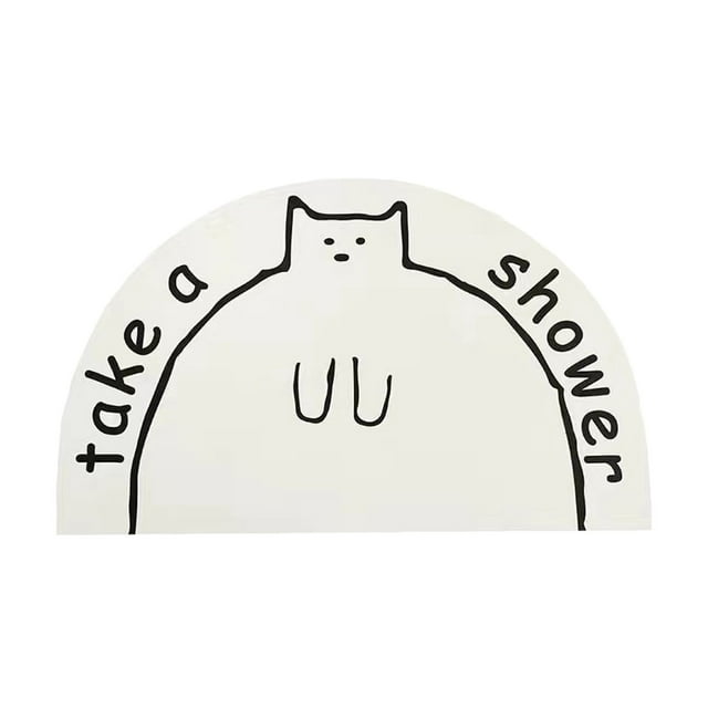 Alfombras para la Sala de Estar Alfombra de Baño en Forma de Gato Suave Alfombra de Piso Antideslizante, Adecuada para Dormitorios Y Salas de Estar, Cómoda Y Respetuosa con el Medio Ambiente, Fácil De