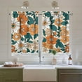 thumbnail image 2 of Boho Kitchen Curtains Set for Windows - Bohemian Flower Sink Window Valance 3 Piece Set - Floral Decor for Living Room Bedroom 54x36 Inches, 2 of 6