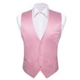 thumbnail image 1 of Barry Wang-Chaleco de seda para hombre, 30 colores, liso, negro, azul, verde, rojo, Pik Gold Champain, chaleco ajustado de satén morado, Tops para hombre, 1 of 5