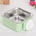 thumbnail image 4 of Cuenco para perros, cuenco de agua para comida colgante extraíble de acero inoxidable, cuencos para jaula para mascotas con soporte para pernos para perros, cachorros, gatos y animales pequeños, 4 of 8