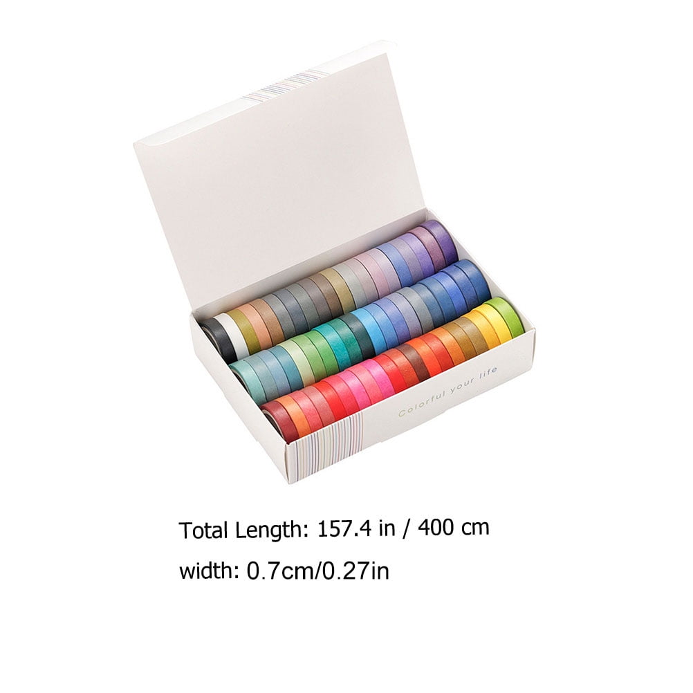 HOMEMAXS 180 Rolls  DIY Hand Account Washi Tape 60-color Washi Tapes Decorative Washi Tapes