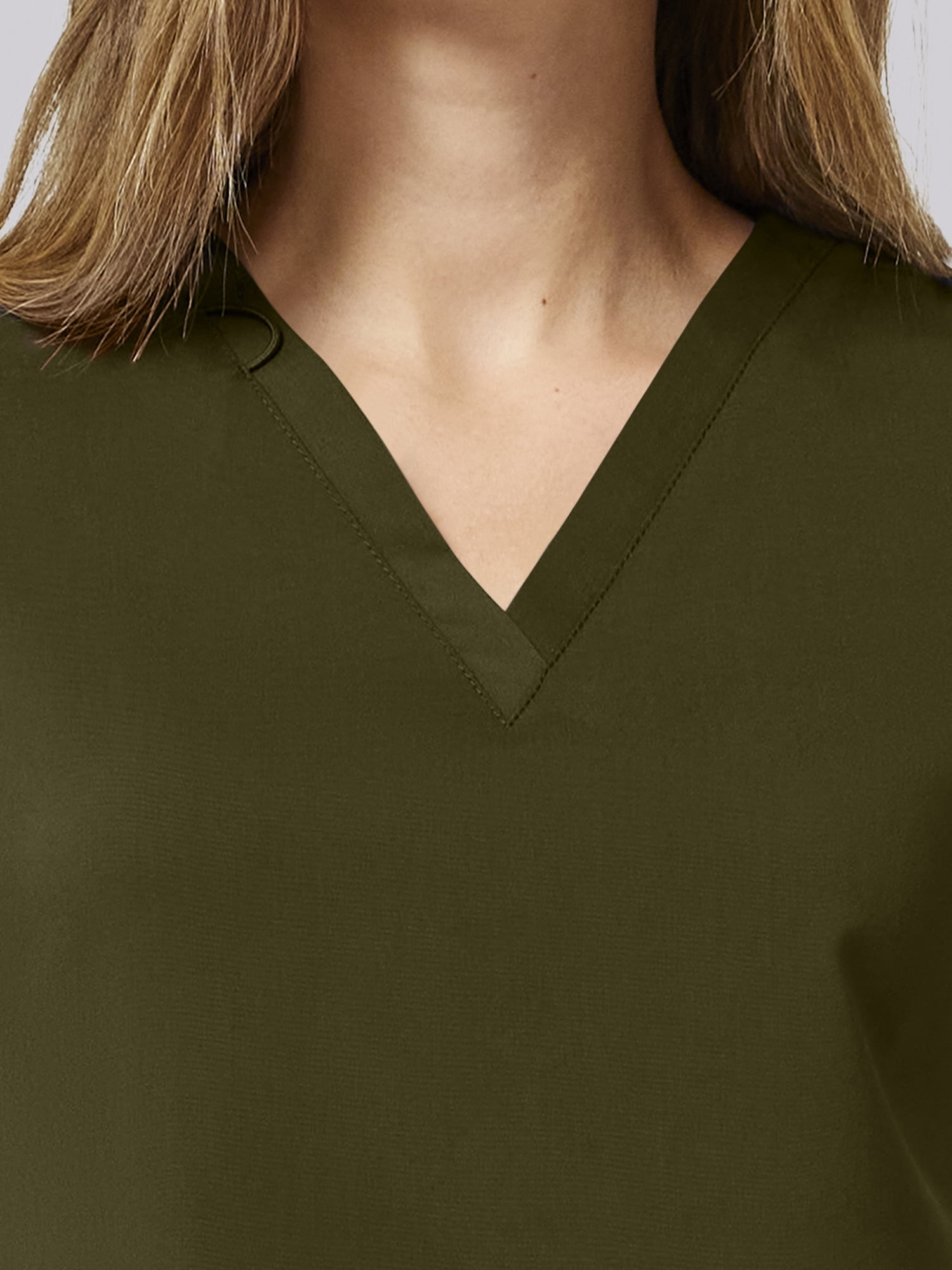 Scrubstar Ultimate Women’s Antimicrobial Welt Pocket V-Neck Scrub Top, Sizes XS–3XL
