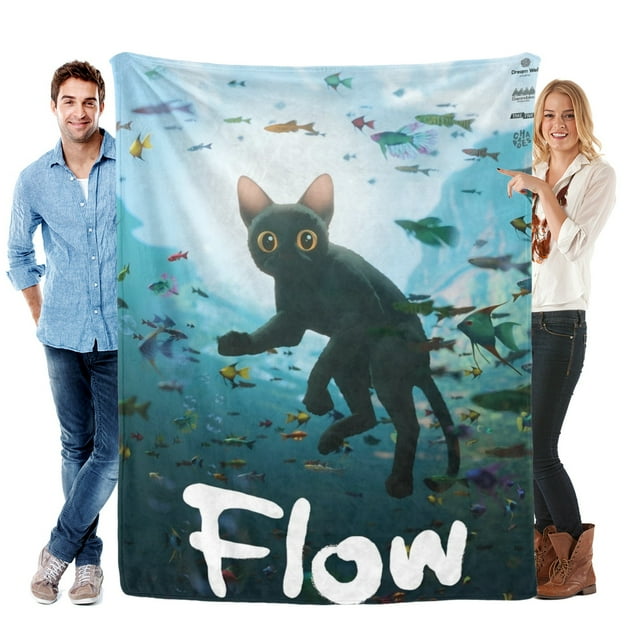 Película Flow anti-pilling, suave, ligera, esponjosa y acogedora de lujo para hogar y cocina – Perfecta para niños y adultos,120X80cm