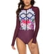 thumbnail image 1 of Soidarity Traje de baño de manga larga para mujer, accesorios de ropa, traje de surf Universal con cremallera frontal y protección contra sarpullidos Traje de baño tipo 4 L Soidarity OD029926-04, 1 of 6