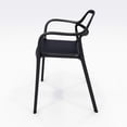 thumbnail image 3 of Olio Designs Dali Plastic Indoor-Outdoor Dining Arm Chair in Black, 3 of 8