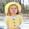thumbnail image 3 of Jan & Jul Kids' Sun-Hats for Girls with UV Protection, Adjustable for Growth (XL: 5-12 Years, Lemons), 3 of 5