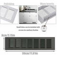 thumbnail image 2 of Rectangle Shape Air Vent For Door Air Vent Grille, Ventilation Purposes Aluminum Alloy Furniture Vent With Reliable And Stable Performance In Various Rooms (2PCS), 2 of 5