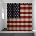 thumbnail image 6 of Qocolhg American Themed Patriotic Shower Curtain 4th of July Independence Day Shower Curtain with Hooks Set Blue Red Stars Shower Curtains for Bathroom Waterproof Fabric 72 x 72 inch, Clearance, 6 of 6