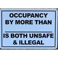 thumbnail image 2 of OCCUPANCY BY MORE THAN SIGN (7X10,WHITE,ALUMINUM) -ref15822, 2 of 5