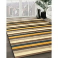 thumbnail image 3 of Ahgly Company Machine Washable Indoor Rectangle Contemporary Sepia Brown Area Rugs, 2' x 3', 3 of 7