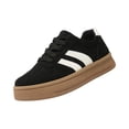 thumbnail image 2 of Women Classic Retro Gum Sole Fashion Sneakers Casual Tennis Skate Shoe Genuine Faux Leather Walking Footwear Anti Slip Trainers, 2 of 6