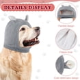 thumbnail image 2 of Gorro de punto para perros, orejeras, con protección contra el ruido, 2 of 6