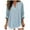 Light Blue, variant on qolati Women's Cotton Linen Long Sleeve Shirts Summer Loose V Neck Tunic T Shirt Lightweight Casual Flowy Beach Boho Blouse Tops