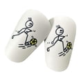 thumbnail image 4 of koolsoo 1 Paire de Mini Protège-Tibias de Football Confortable et Compact Protection des Jambes Antichoc Jaune, 4 of 9