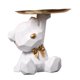 thumbnail image 5 of Bandeja para guardar llaves con forma de oso, escultura de animal, organizador de mesa, joyero Blanco, 5 of 9