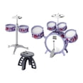 thumbnail image 2 of Kids Jazz Drum Set Percussion Music Instrument Early Learns Learning Music Illumination para la escena Performance Regalo cumpleaños Niños, 2 of 9