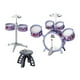 thumbnail image 2 of NITHDLERS Jazz Drum Kit Instrumento de música de percusión Aprendizaje temprano Música Música de juguete Cymbal y batería para niños de jardín de, 2 of 10