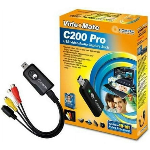 Compro Videomate C200 Pro Analog Video/Audio Capture Stick