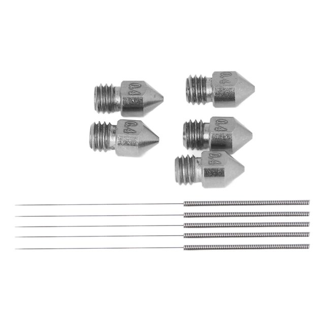 Kit de agujas de limpieza de boquillas, 12 piezas MK8 Kit de boquillas de extrusor M Juego de agujas de limpieza de boquillas de extrusor diseñado para profesionales