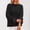Black, variant on Women's Turtleneck Knit Sweater Solid Color Long Loose Sleeve Round Neck Blouses Warm Ribbed Neckline Cuffs Cozy for Fall Winter(Orange#4,2XL)