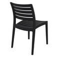 thumbnail image 2 of Luxury Commercial Living 33" Black Outdoor Patio Stackable Dining Chair, 2 of 9