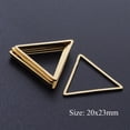thumbnail image 4 of Dijes geométricos de acero inoxidable 316 para la fabricación de joyas, dijes de triángulo, círculo cuadrado, hueco, sin deslustre, venta al por mayor, 10 unidades por lote, 4 of 4