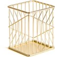 thumbnail image 1 of U Brands Metal Pencil Cup, Desktop Accessory, Vena Collection, Gold (3230U06-24), 1 of 3