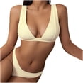 thumbnail image 1 of Conjunto de bikini a la moda para mujer, traje de baño de dos piezas con relleno, almohadilla en el pecho, sin soporte de acero, ropa de playa Fridja  nalpqowj57205, 1 of 8