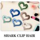 thumbnail image 4 of 6 pinzas acrílicas para el pelo con forma de corazón, herramientas minimalistas para peinar el cabello para mujeres., 4 of 6