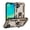 Gold, variant on Dteck Case for iPhone 17,Military Grade Drop Impact Case 360 Metal Rotating Ring Kickstand Holder Armor Heavy Duty Shockproof Cover for iPhone 17 ,Gold